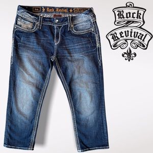 ROCK REVIVAL Betty Easy Stretch Cropped Jean